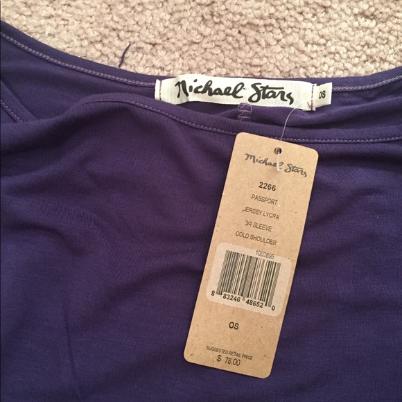 Anthro Michael Stars Cold Shoulder Top - Picture 3 of 3